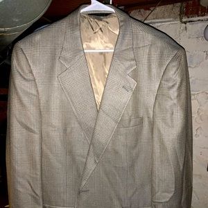 Men’s Burberrys’ 44R Jacket Fabric Loomed In Italy